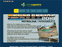 Tablet Screenshot of kimcapoeira.com